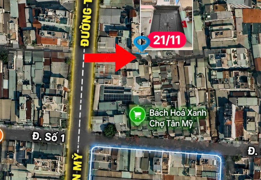 BÁN NHÀ 6tỉ600 - 4 TẦNG – CÁCH MẶT TIỀN TÂN MỸ CHỈ 15M – ĐANG CÓ DÒNG TIỀN 26TR/THÁNG