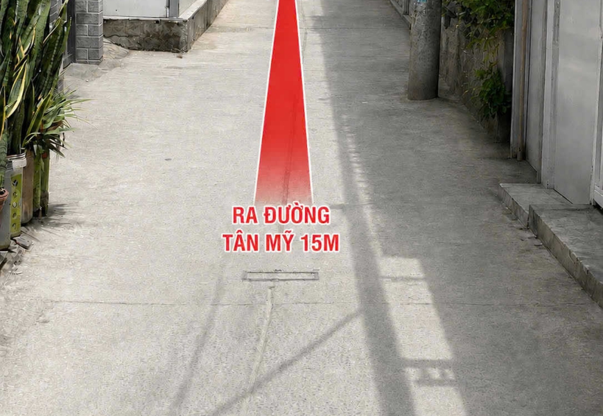 BÁN NHÀ 6tỉ600 - 4 TẦNG – CÁCH MẶT TIỀN TÂN MỸ CHỈ 15M – ĐANG CÓ DÒNG TIỀN 26TR/THÁNG