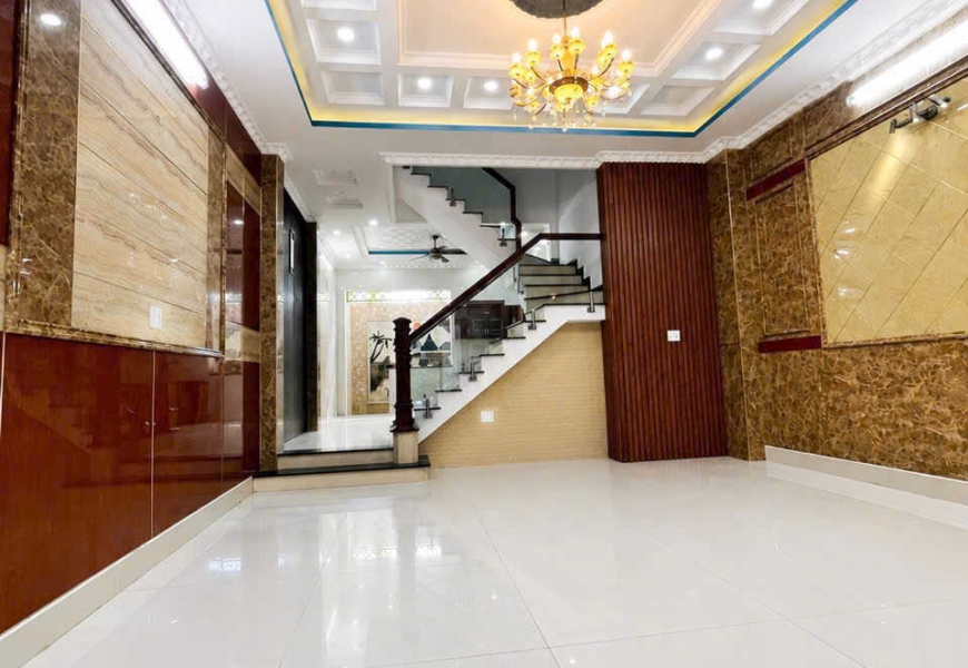 NHÀ MỚI 4 TẦNG – MẶT TIỀN HẺM 52 ĐÀO TÔNG NGUYÊN, NHÀ BÈ - GIÁ CHỈ 8,8 TỶ (TL)