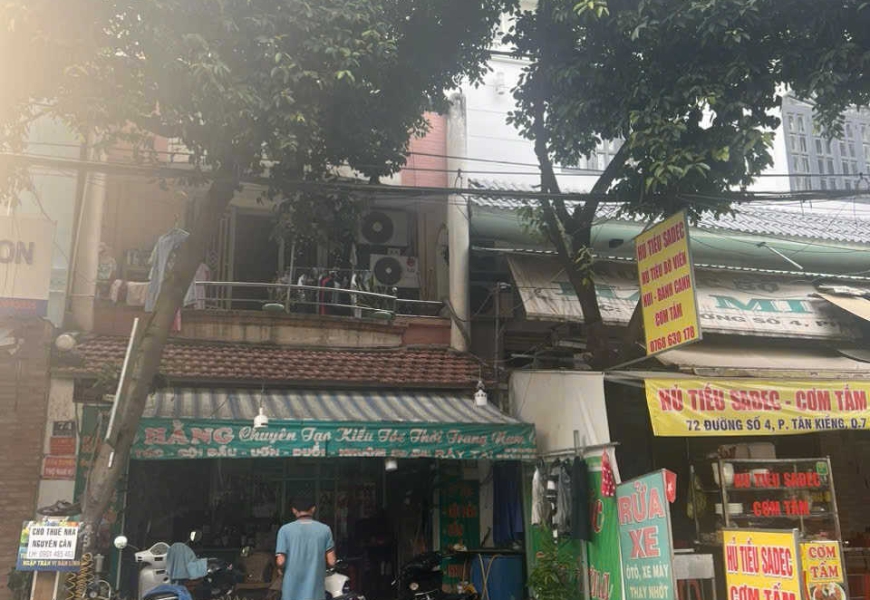 BÁN NHÀ PHỐ 3 LẦU 2 MẶT TIỀN ĐƯỜNG SỐ, PHƯỜNG TÂN KIỂNG,sát chợ Tân Quy