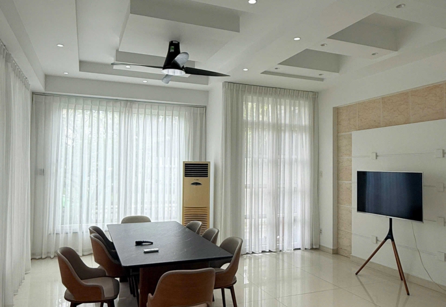 CHO THUÊ QUẬN 7 căn gốc BIỆT THỰ nội khu Trung Sơn view sông Ông Lớn FULL NỘI THẤT CAO CẤP Jangin Hàn Quốc VIEW SÔNG KHU COMPOUND BẢO VỆ 24/7 