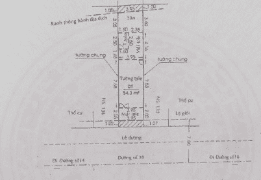 BÁN NHÀ MT ĐƯỜNG SỐ 39 P.TÂN QUY QUẬN 7