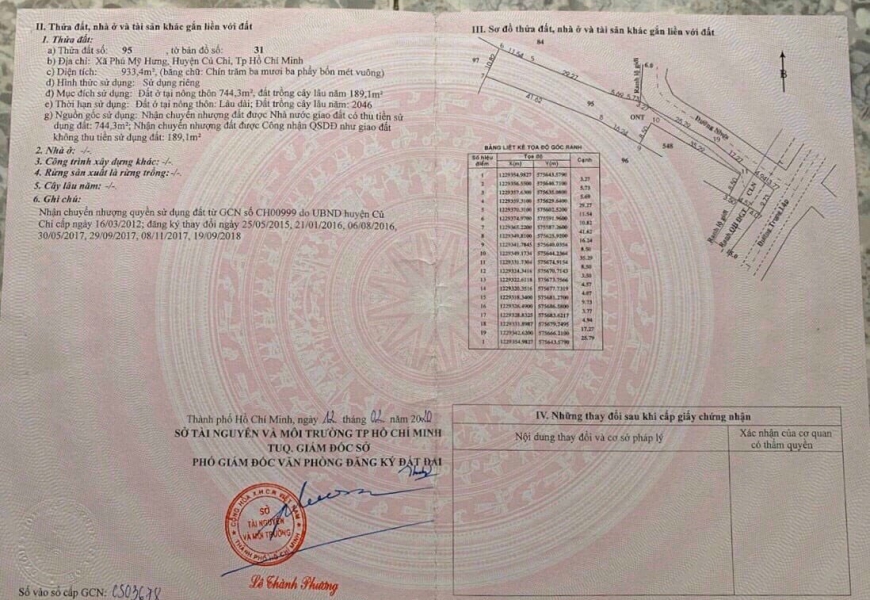 BÁN LÔ GÓC CỦ CHI GIÁ CHỈ 4,98 TỶ