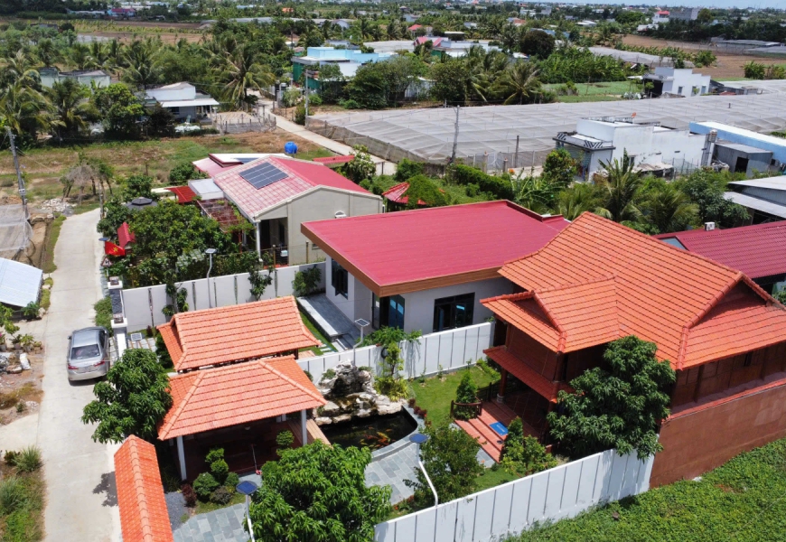 0909227199 Cần Bán lỗ căn VILLA Gỗ giá tốt.Nhà Ở Tiền Giang, Gò Công Đông