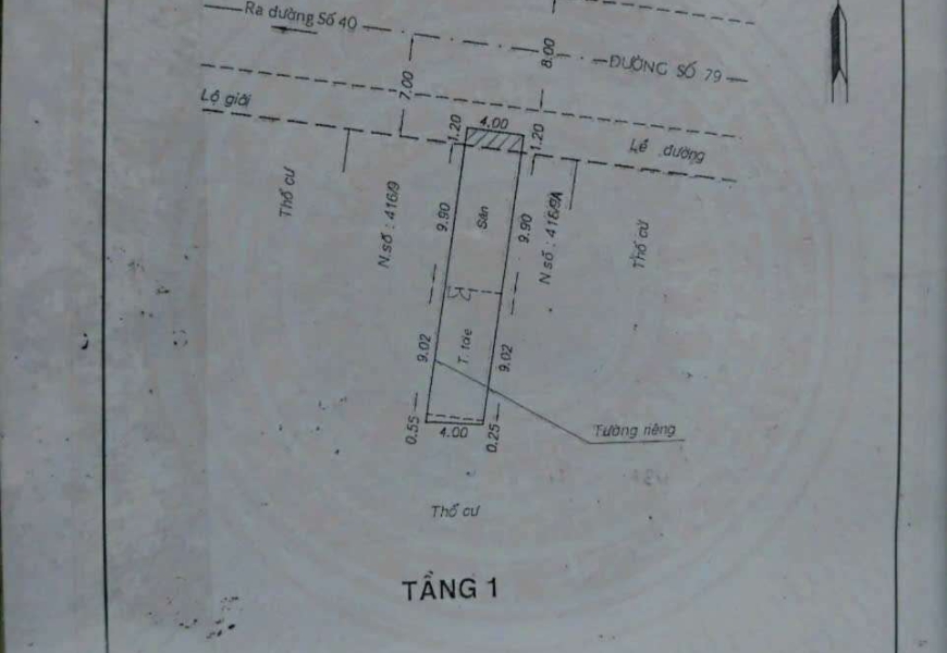 Bán đất  đường số 79, P Tân Quy
