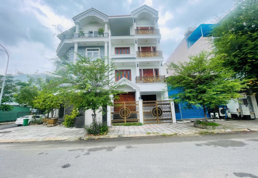 Bán cặp biệt thự Góc 2MT khu Sadeco ven sông Tân Phong,bảo vệ 24/7