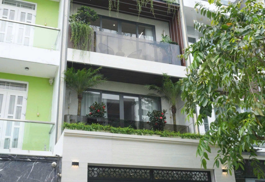 NHÀ MỚI ĐƯỜNG SỐ PHẠM HỮU LẦU, QUẬN 7 HCM