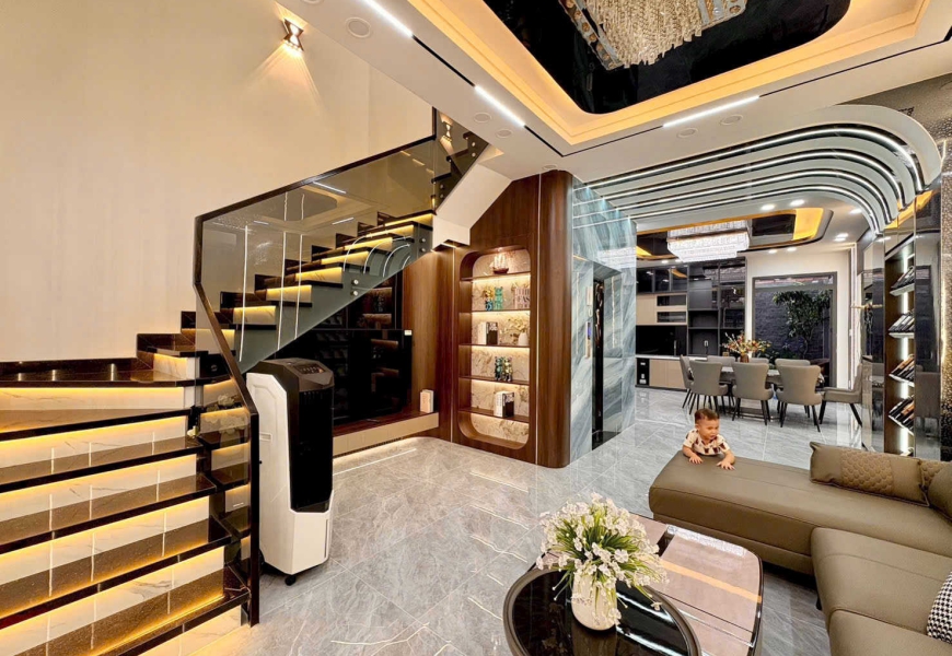 SIÊU PHẨM ĐÃ HOÀN THIỆN CÓ THANG MÁY THỊ TRẤN NHÀ BÈ - CÁCH MT ĐƯỜNG 50M