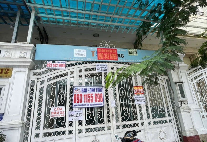 Cho thuê nhà phố số 10 Cityland đường 1, P. Tân Mỹ , Q7