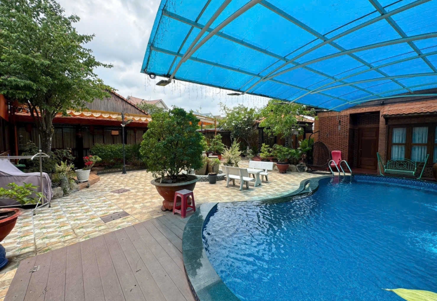 Cho thuê nhà vườn 650m2  KDC Tấn Trường Phú Thuận Quận 7