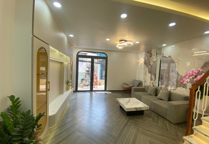 BÁN NHÀ XÂY MỚI SỔ RIÊNG MẶT TIỀN HẺM 3M (Tiện mua bán kinh doanh tất cả ngành nghề khu dân cư hiện hữu)