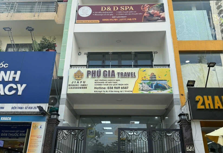 0909227199 Cho Thuê Nhà Mặt Tiền Đường D4 Khu Himlam Gần Lotte Quận 7