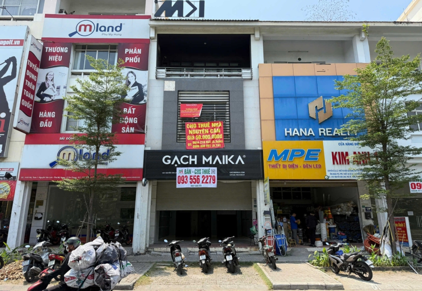 Cho Thuê nhà mặt tiền  Nguyễn văn linh, phú Mỹ hưng 