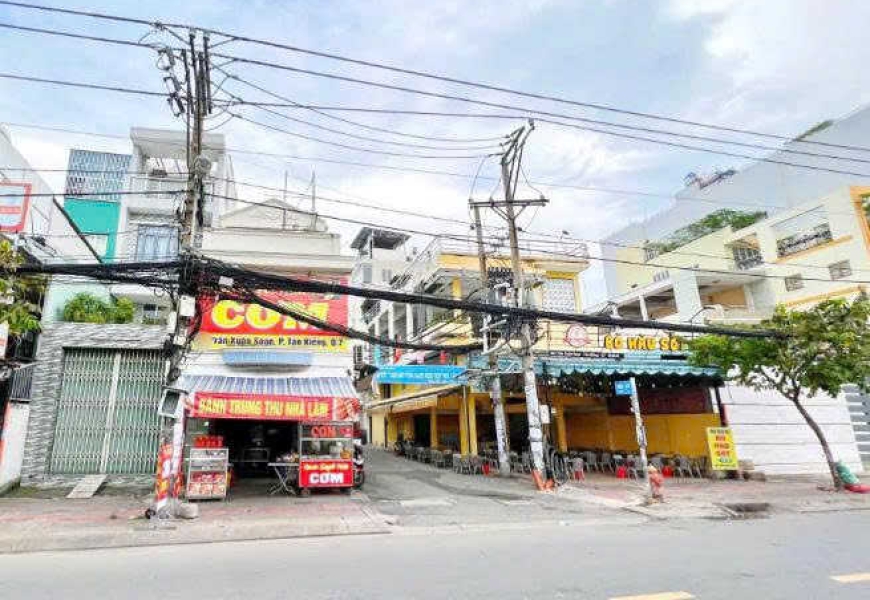 BÁN CĂN GÓC MẶT TIỀN TRẦN XUÂN SOẠN VIEW SÔNG Q7