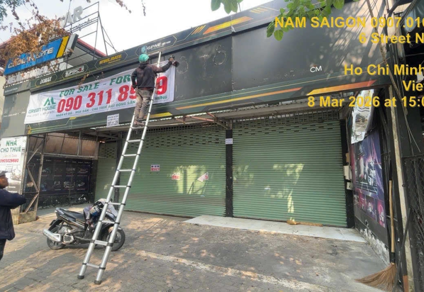 CHO THUÊ mặt tiền đường 65, ngay Hàng Dương quán, Q7 - 12x20 VUÔNG VỨC