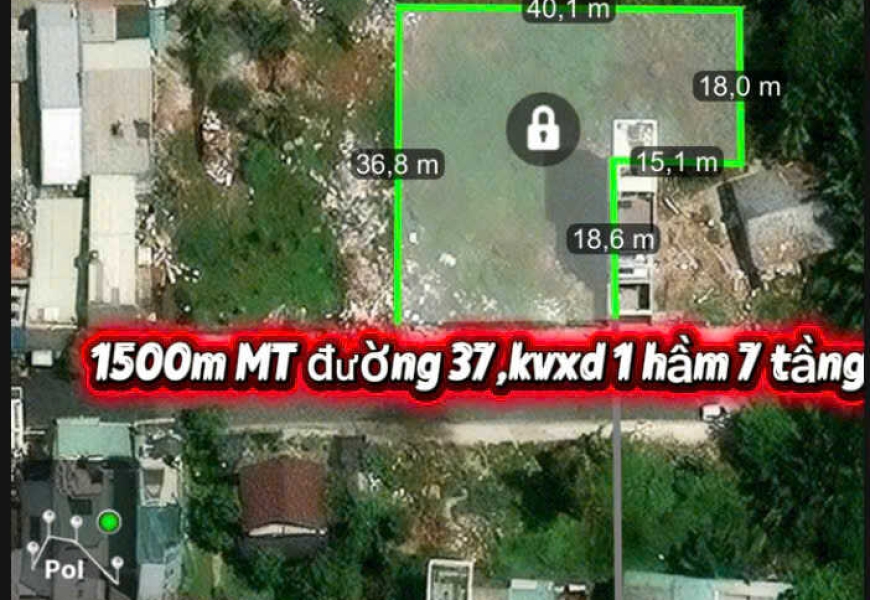 Bán 1500m đất mặt tiền đường số Lâm Văn Bền.....Giá 152tỷ