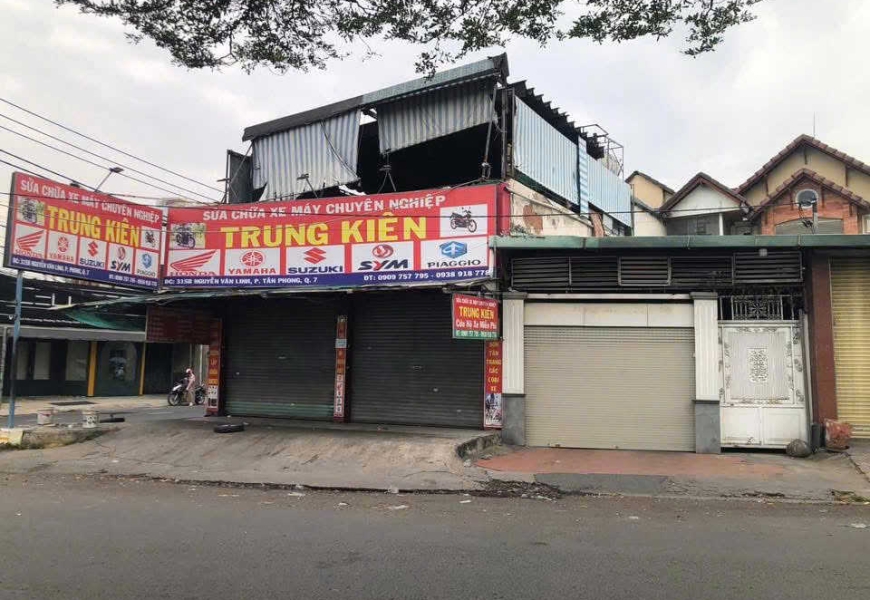 Cho thuê mặt bằng căn góc nguyễn văn linh - lê văn lương (gần nguyễn hữu thọ) kd mọi ngành nghề, vỉa hè rộng rãi.