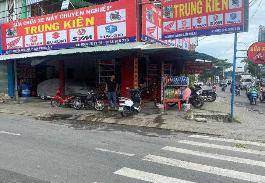 Cho thuê mặt bằng căn góc nguyễn văn linh - lê văn lương (gần nguyễn hữu thọ) kd mọi ngành nghề, vỉa hè rộng rãi.