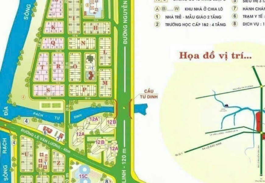 bán 7 lô đất khu Sadeco ven sông Tân phong,Q7