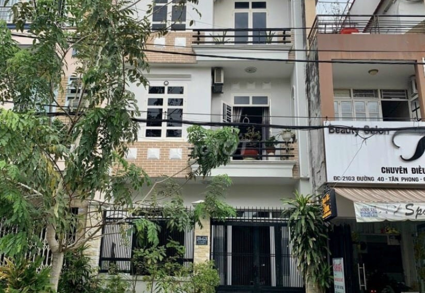 NHÀ MẶT TIỀN 2 LẦU KDC TÂN QUY ĐÔNG,P.TÂN PHONG,QUẬN 7,DT:6 X 22,5.GIÁ :21 TỶ THƯƠNG LƯỢNG