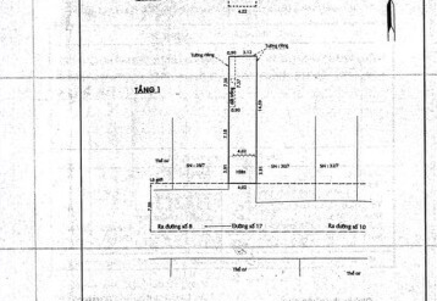 BÁN NHÀ CẤP 4 MẶT TIỀN ĐƯỜNG SỐ 17,P TÂN KIỂNG,Q7