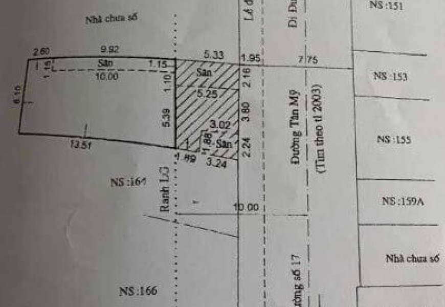 Bán nhà mặt tiền đường Tân Mỹ phường Tân Thuận Tây quận 7