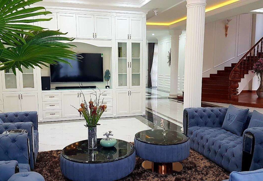 Bán dinh thự siêu sang,mặt tiền đường lớn 25m khu biệt thự Kiều Đàm,p tân hưng Q7