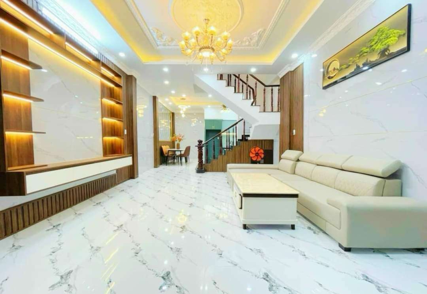 NHÀ HOÀN THIỆN MỚI FULL NỘI THẤT ĐƯỜNG NGUYỄN THỊ HƯƠNG - THỊ TRẤN NHÀ BÈ - 4TỶ850