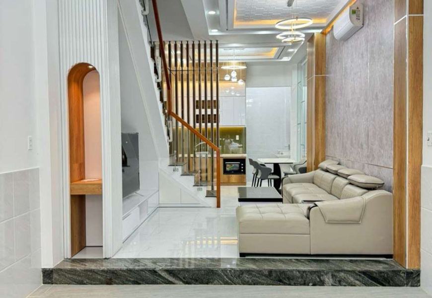 Cặp song sinh khu cao cấp Sài Gòn mới. Bán Nhà Phố Hiện Vừa Hoàn Thiện Full Nội Thất KDC The Sun Huỳnh Tấn Phát Kp7 TT Nhà Bè 