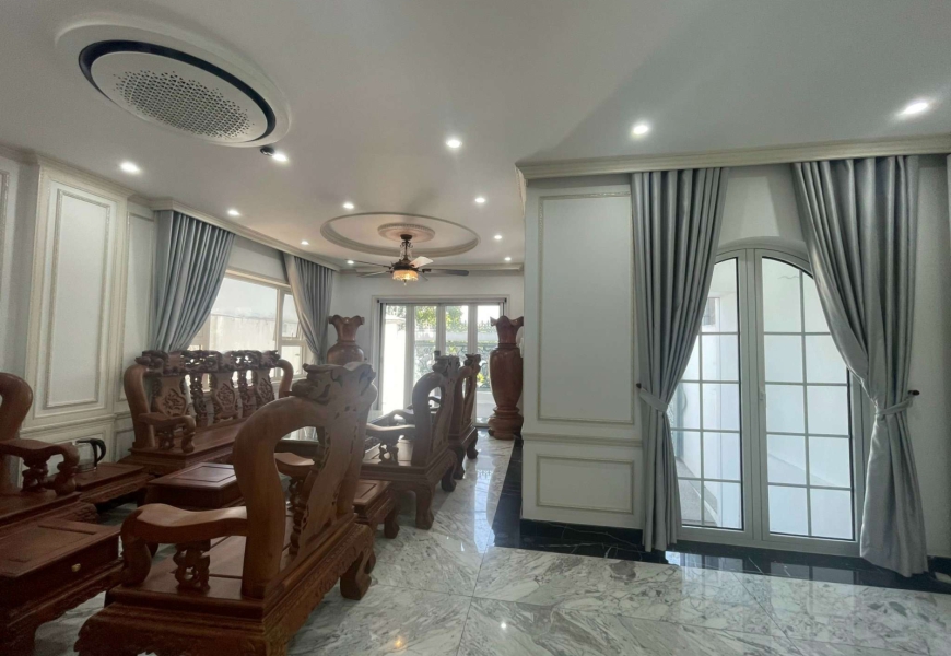 Giảm 6 tỷ bán gấp để đi Mỹ..Giá mới 37,5tỷ TL..Bao rẻ nhất trung sơn Bán biệt thự View Sông và công viên kdc Trung sơn,sát bên Him Lam Q7