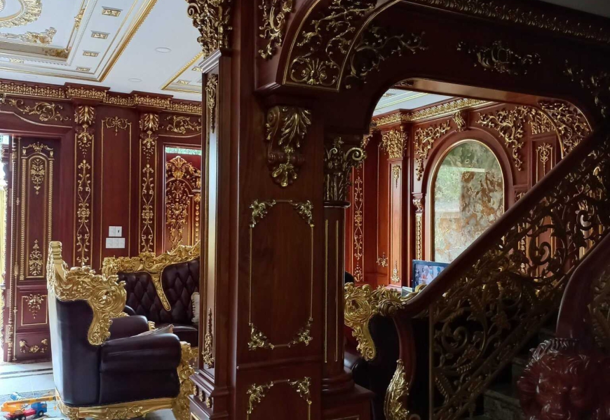 Bán Gấp Biệt Thự Dát Vàng, Gỗ Quý Gõ Đỏ 2 Mặt Tiền Đường Khu Trung Tâm Gò Vấp. Tặng  trọn bộ nội thất nhập khẩu cao cấp Hơn 5 tỷ đồng.