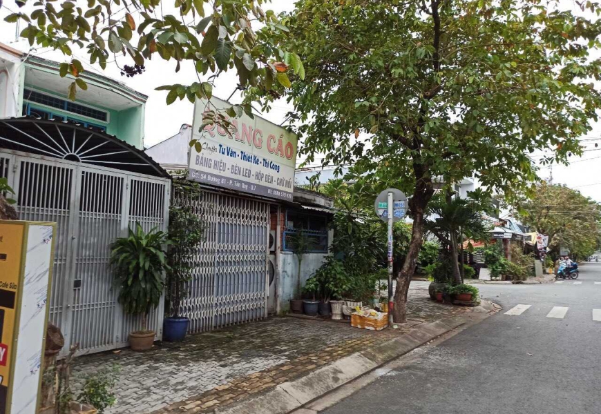 Bán nhà MT đường số 81,p tân quy Q7