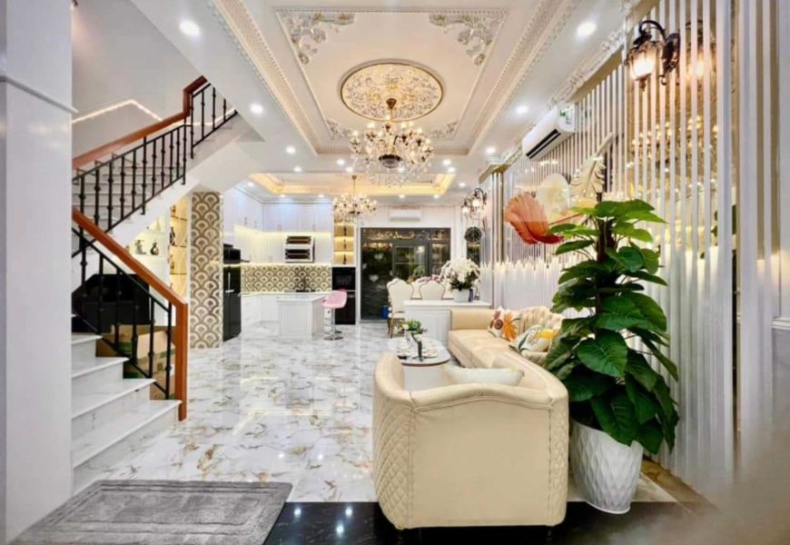 Bán Nhà Mới Hoàn Thiện Full Nội Thất - KDC Omely Đường Đào Tông Nguyên ,Nhà bè