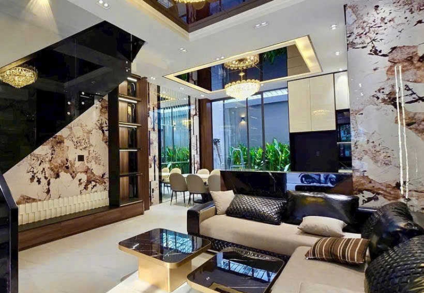 BÁN NHÀ MỚI 100% 3 LẦU SÂN THƯỢNG ĐƯỜNG SỐ PHẠM HỮU LẦU, QUẬN 7