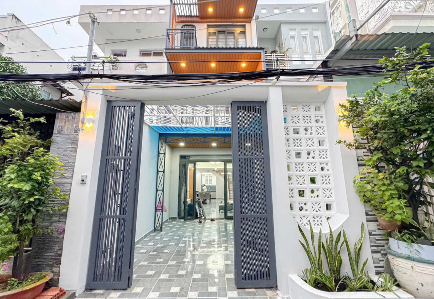 0914020039 Nhà Phố Hiện Đại Hẻm Xe Hơi 1Sẹc Đường Huỳnh Tấn Phát, Quận 7 - 4m x 19,5m - Cạnh Phú Mỹ Hưng