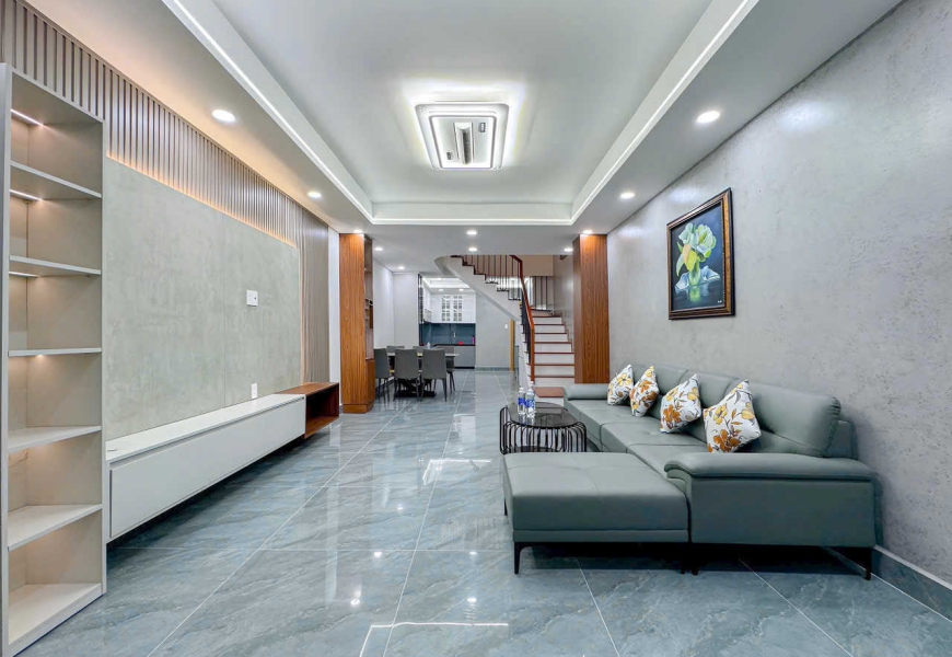 0914020039 Nhà Phố Hiện Đại Hẻm Xe Hơi 1Sẹc Đường Huỳnh Tấn Phát, Quận 7 - 4m x 19,5m - Cạnh Phú Mỹ Hưng