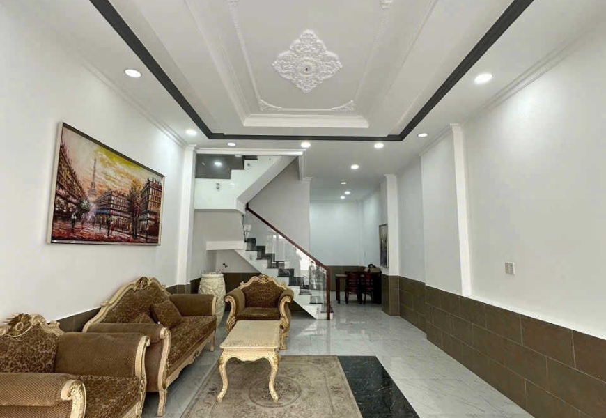 BÁN NHÀ ĐƯỜNG NHỰA HXH 6M - LÊ THỊ CHỢ, P.PHÚ THUẬN, Q7