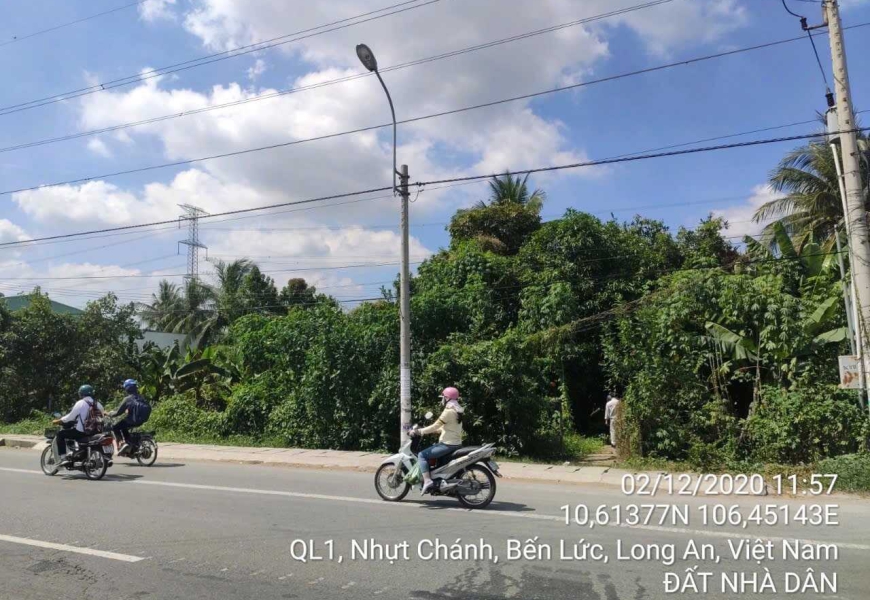 Bán đất mặt tiền Quốc lộ 1A,bến lức Long An