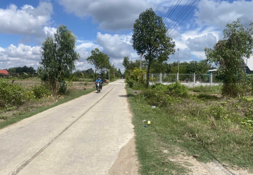 Bán đất mặt tiền đường xe hơi,xã Phước Vĩnh Tây,huyện Cần Giuộc,Long An