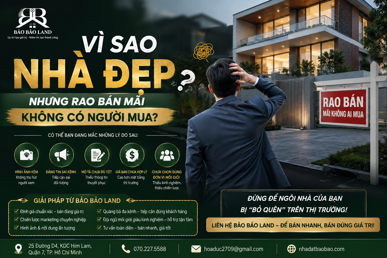Vì Sao Nhà Đẹp Nhưng Rao Bán Mãi Không Có Người Mua?